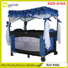 Manufacturer Hot Sales Baby Playpen, Blue Baby Bed for Boy